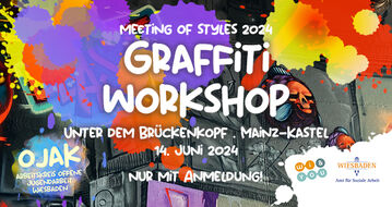 Graffiti Workshop 2024 meeting of styles 2024 14. Juni 2024