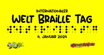 Welt Braille Tag 2024 Internationaler Tag der Blindenschrift 4. Januar 2024