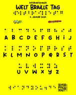 Welt Braille Tag 2024 Internationaler Tag der Blindenschrift 4. Januar 2024