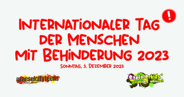 Internationaler Tag der Menschen mit Behinderung 2023 Menschen mit Behinderungen stärken 3. Dezember 2023