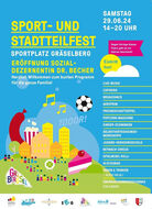 Sport- und Stadtteilfest Gräselberg 2024 ...und das Stadtteilzentrum Gräselberg ist auch mit dabei! 29. Juni 2024