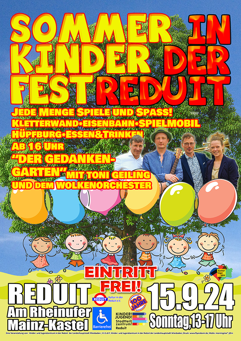 Sommerkinderfest in der Reduit 2024 . Reduit . Mainz-Kastel . Sonntag, 15. September 2024 . kujakk . Kinder- und Jugendzentrum in der Reduit . Mainz-Kastel . wiandyou.de